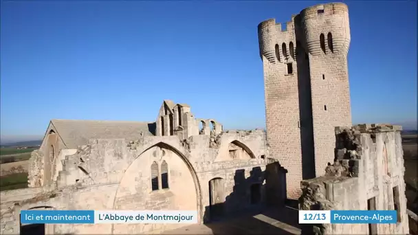 Dans la plaine d’Arles, sur un rocher se dresse l'abbaye des bénédictins de Montmajour