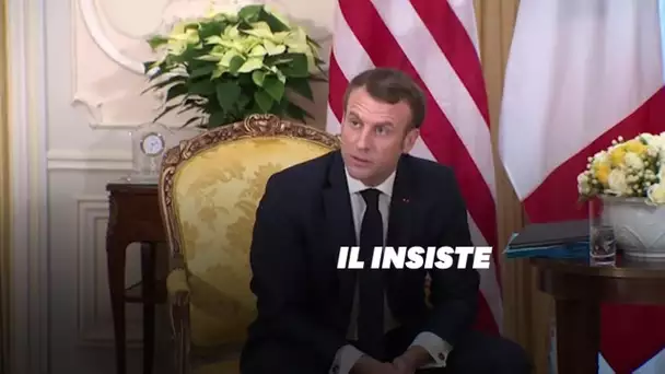 Devant Trump, Macron réitère ses propos sur l'Otan