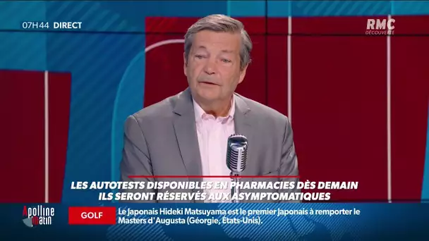 Les autotests sont disponibles en pharmacies dès demain.