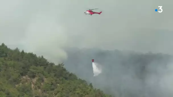 Incendie en Lozère et Aveyron : 3.000 habitants évacués, 700 hectares détruits et Darmanin en visite