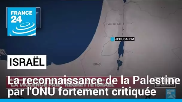 Reconnaissance de la Palestine à l'ONU : les autorités israéliennes fulminent • FRANCE 24