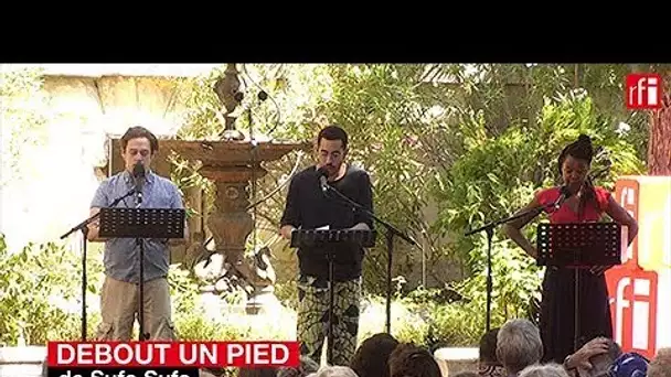 N.Chausse, H.K.Kouyaté, S.Chevalier présentent "Debout un pied" de Sufo Sufo - #LecturesRFI