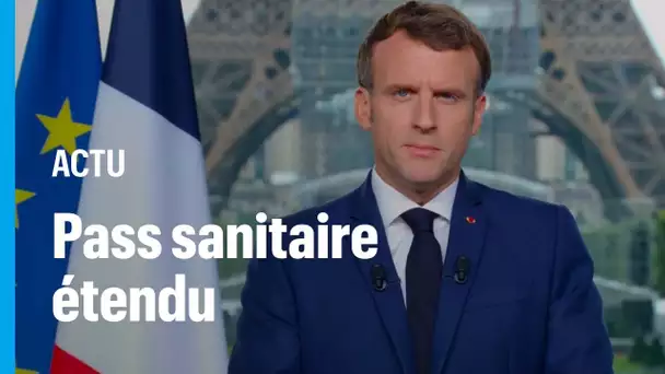 Macron : "L'usage du pass sanitaire sera étendu ; les tests PCR  seront payants"