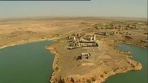 Maroc : Le lac du barrage El Mansour Eddahbi et berges