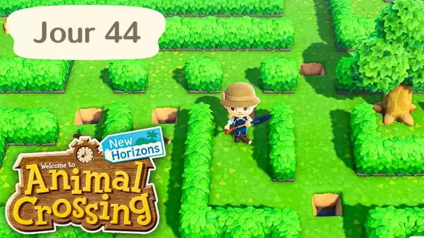 Jour 44 | La Labyrinthe du 1er Mai ! | Animal Crossing : New Horizons