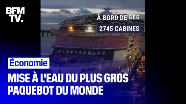 Mise à l'eau réussie pour le "Wonder of the Seas", le plus gros paquebot de croisière du monde