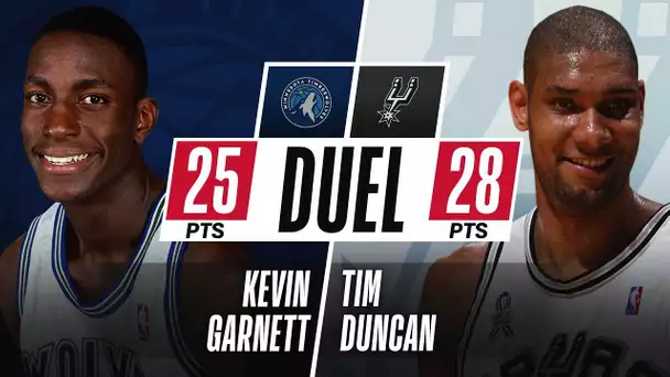 Spurs Take The Win as Tim Duncan and Kevin Garnett Duel For First Time!