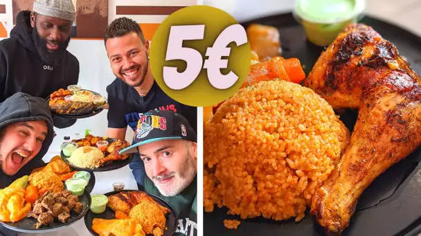 5 euros pour des VRAIS GROS PLATS AFRO?  La Brigade teste ce menu étudiant - VLOG 1138