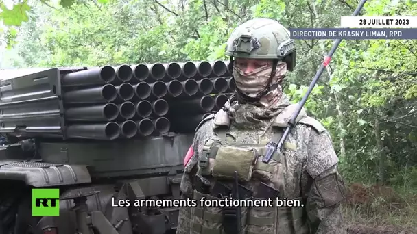 Donbass : l'artillerie russe tire des roquettes « Grad » en direction de Lyman
