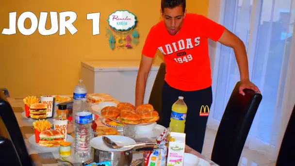 Le 1er jour de Ramadan !!! ( j'ai mangé MCDO) 🍔 Vlog 2021