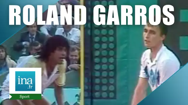 Roland Garros 1983 1/4 de finale : Yannick Noah Ivan Lendl | Archive INA