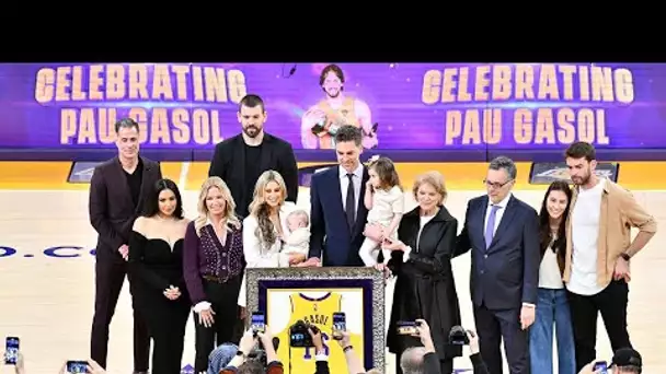 Paul Gasol Lakers Jersey Retirement Speech #GraciasPau