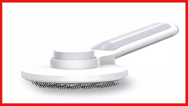 AUBERRY Self Cleaning Slicker Brush,Long & Short Hair Pets Gently Removes Loose Undercoat, Mats