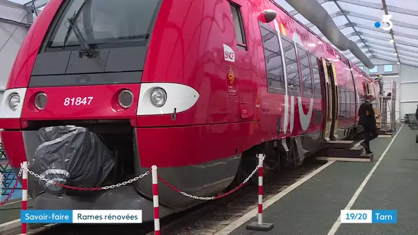Tarn : 19 trains modernisés dans les ateliers de l'entreprise SAFRA à Albi