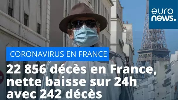 Coronavirus : 22 856 décès en France, nette baisse sur 24h avec 242 décès