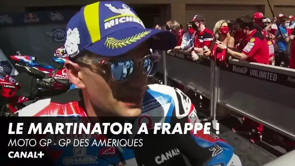 La réaction de Jorge Martín après sa pole ! - Grand Prix des Amériques - MotoGP