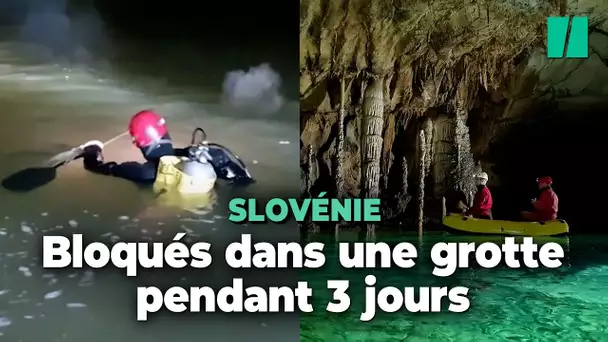En Slovénie, cette famille est coincée dans la grotte de Krizna, inondée depuis trois jours