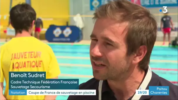 Natation : Coupe de France de sauvetage en piscine à Poitiers