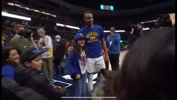 Stephen Curry Makes Time For Young Fan 💙💛