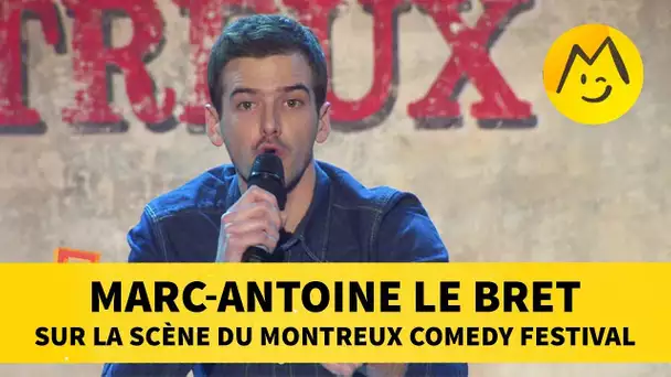 Marc-Antoine Le Bret sur la scène du Montreux Comedy Festival