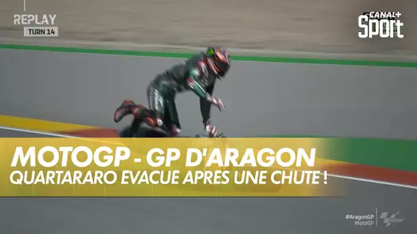 Lourde chute pour Fabio Quartararo ! - GP d'Aragon