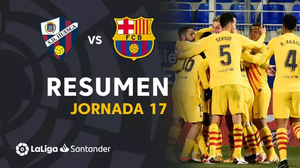 Resumen de SD Huesca vs FC Barcelona (0-1)