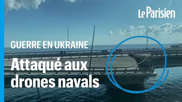 L'Ukraine revendique l'attaque du pont de Crimée, qui la relie à la Russie, « à l'aide de drones nav