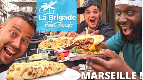 TACOS/CROQUE/PIZZA : FAST FOOD 100% NAAN pour la BRIGADE à Marseille! - VLOG #1018