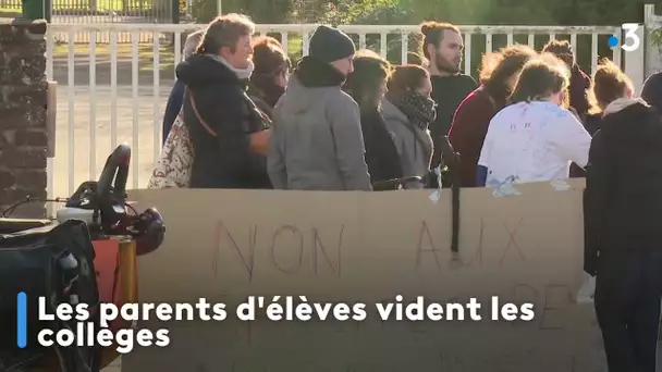 Les parents d'élèves vident les collèges