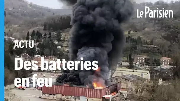 Un incendie a brûlé les 900 tonnes de batteries au lithium d'un site industriel en Aveyron
