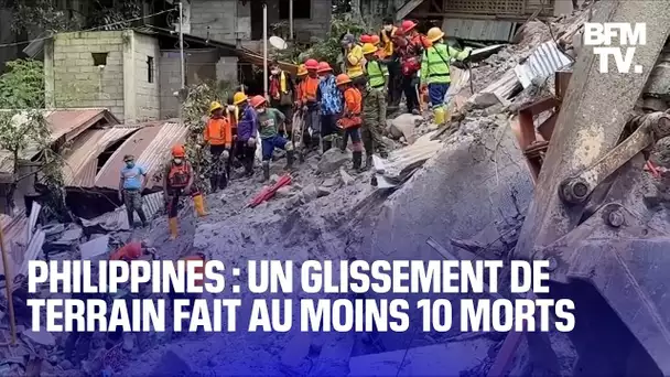 Philippines: un glissement de terrain fait au moins 10 morts