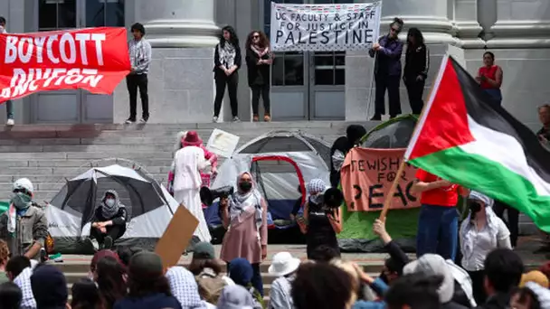 Etats-Unis : d'importantes manifestations pro-palestiniennes sur un campus californien