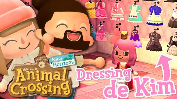 KIM NOUS MONTRE SON DRESSING ! | ANIMAL CROSSING NEW HORIZONS EPISODE 29 CO-OP