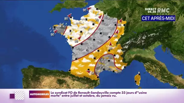 Alerte météo: trois départements en alerte orange pour "vents violents"