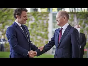 Rencontre entre Emmanuel Macron et Olaf Scholz à Berlin