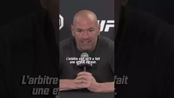 😨 ""L'un des pires arrêts que j'ai jamais vus", l'arbitre de Turner-Green allumé par Dana White