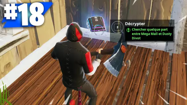 PUCE DE DECRYPTAGE 18 : CHERCHER QUELQUE PART ENTRE MEGA MALL ET DUSTY DIVOT ! (DEFIS FORTNITE)