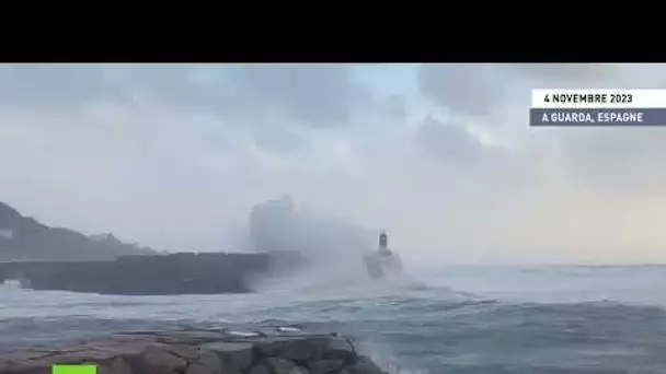🇪🇸  Tempête à « risque extrême »: des vagues massives s’abattent sur les côtes espagnoles