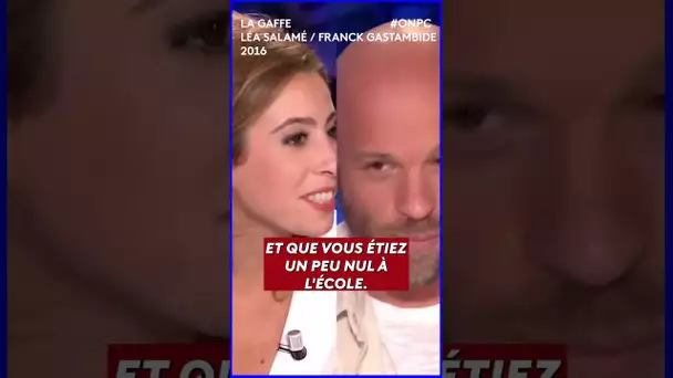 🤭 La gaffe de Léa Salamé face à Franck Gastambide - On n'est pas couché 26 mars 2016