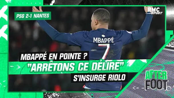 PSG 2-1 Nantes: "Arrêtons le délire de faire jouer Mbappé en 9" tacle Riolo