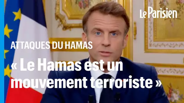 Attaques du Hamas : ce qu'il faut retenir de l’allocution de Macron