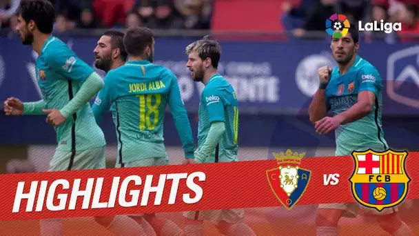 Resumen de Osasuna vs FC Barcelona (0-3)