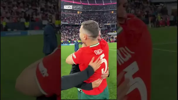 🥹🇵🇹 Cristiano Ronaldo n'a pas pu retenir ses larmes après le sacre du Portugal ! #shorts