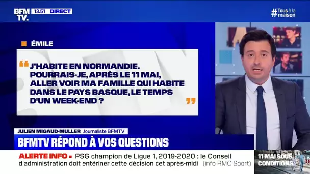 J'habite en Normandie, pourrais-je aller voir ma famille dans le Pays basque? BFMTV vous répond