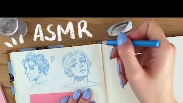 ASMR | Dessin, bruit de crayon & chuchotements (pour se détendre)