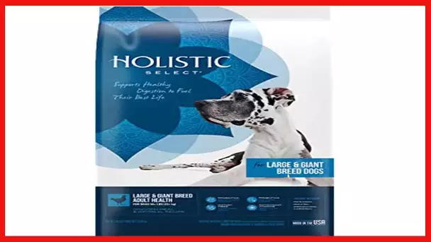 Holistic Select Natural Dry Dog Food, Large & Giant Breed Adult Recipe, 30-Pound Bag