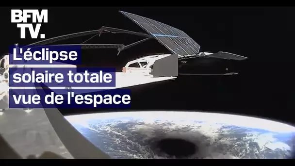 Les images de l'éclipse solaire totale vue de l'espace