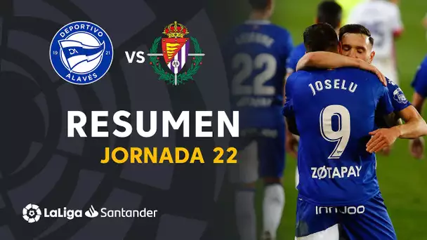 Resumen de Deportivo Alavés vs Real Valladolid (1-0)