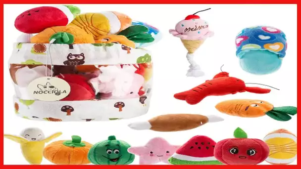 Nocciola 12 Pack Dog Squeaky Toys Cute Plush Toys for Small Medium Dog|Pet Toys|Squeaky Toys