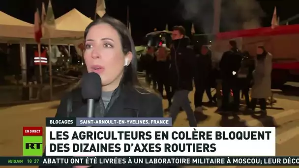 🇫🇷 France : les agriculteurs bloquent les routes et s'approchent de Paris